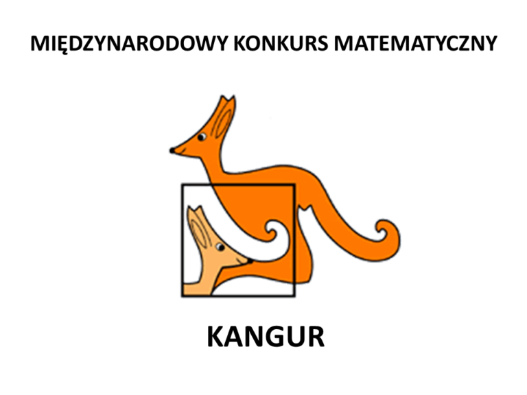 Konkurs matematyczny Kangur