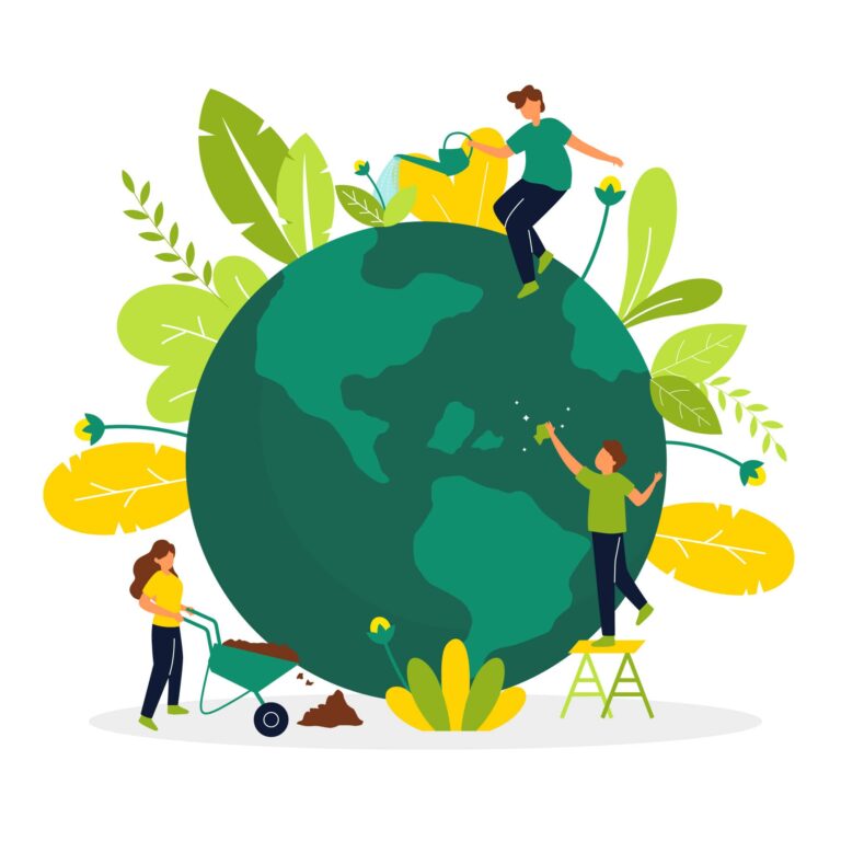 Światowy Dzień Ziemi – sadzenie roślinek na terenie szkoły